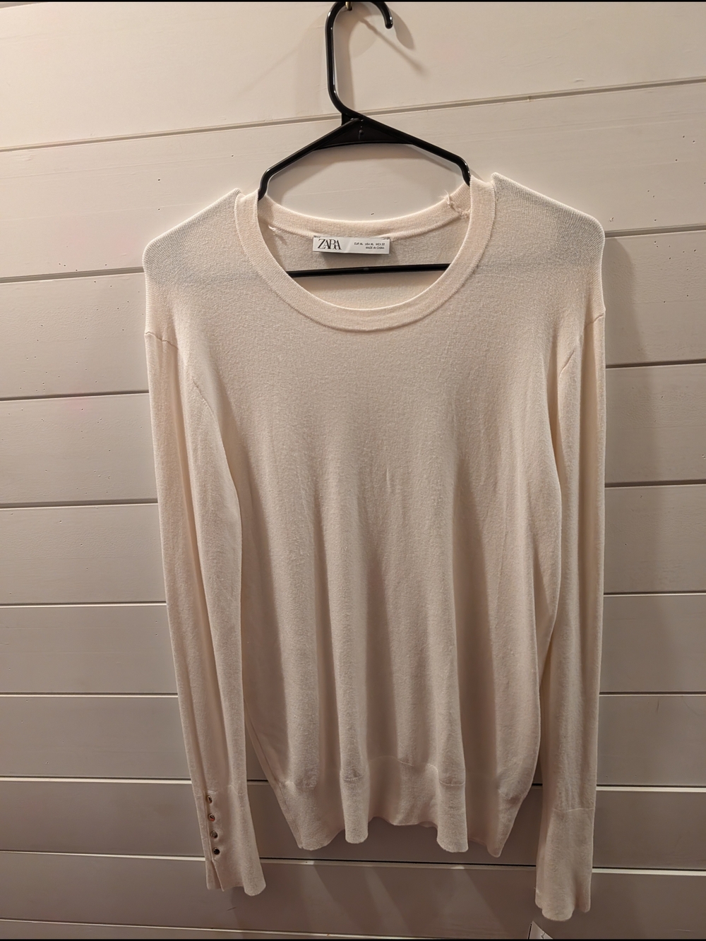 Zara Pale Pink Crewneck Sweater - Picture 2 of 4